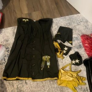 Foreplay Army Dress with accessories